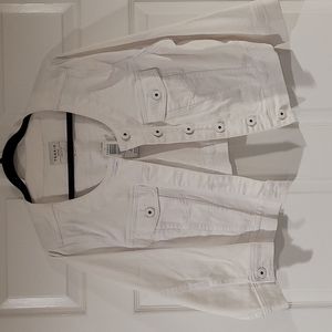 Torrid White Cropped Jean Jacket 2x 18/20